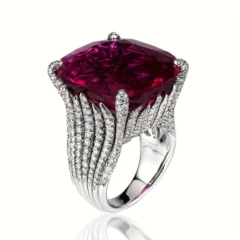 Elegant S925 Square Cubic Zirconia Ring