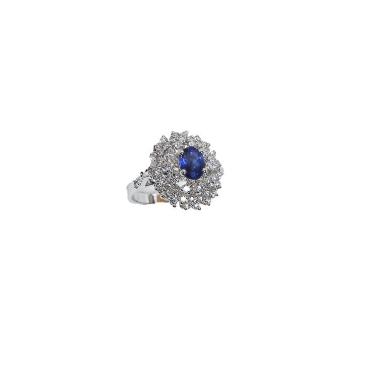 925 Silver Ring with Ruby and Cubic Zirconia Stones - Jewel Paradise Exclusive Custom Design